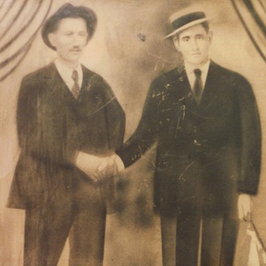 Brothers Angelo Domenico Ursini and Berardino Ursini. Circa 1900.