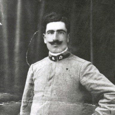 Silvio Germano (1890-1974) during his WWI service.