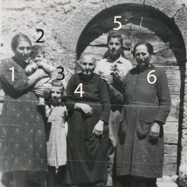 August 1951, Calascio. Location is most likely at La Rocca.